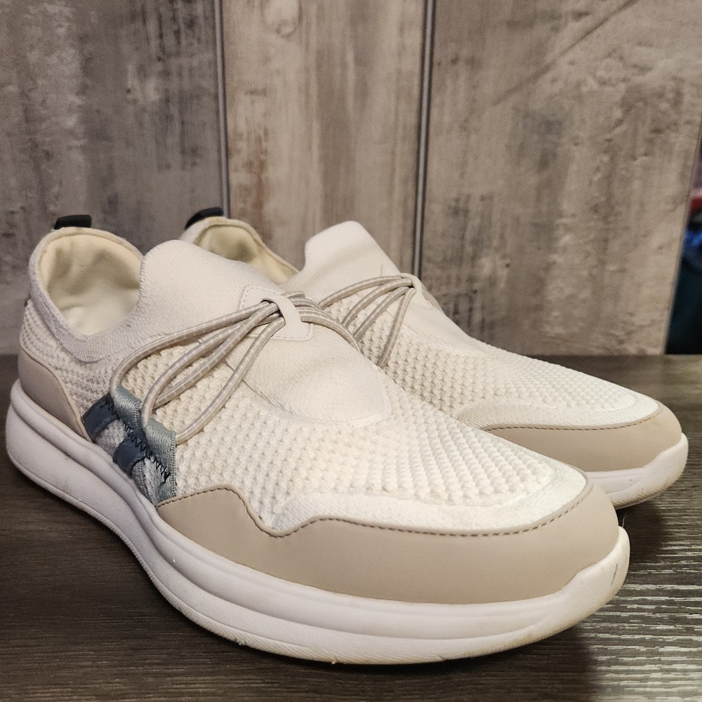 Clarks Cloudsteppers Shoes Womens 8 Ezera Run Sneakers Comfort White Fabric